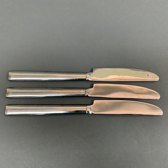 Hampton Silversmiths Park 235 Stainless China New French Solid Knives Lot of 3 - Picture 5 of 6